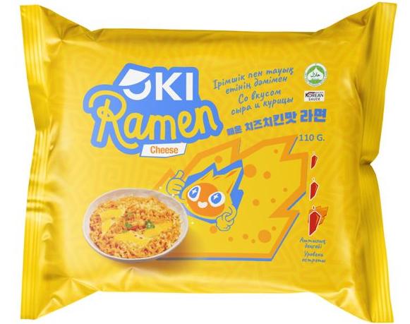 ЛАПША OKI RAMEN KIMCHI&CHEESE 109Г