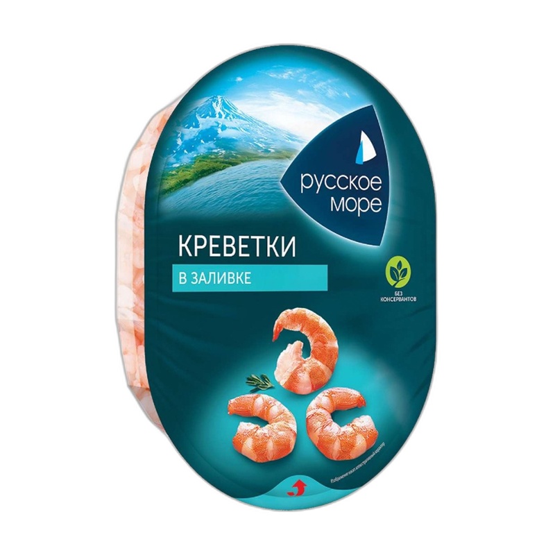 МЯСО КРЕВЕТКИ РУССКОЕ МОРЕ В ЗАЛИВКЕ 180Г