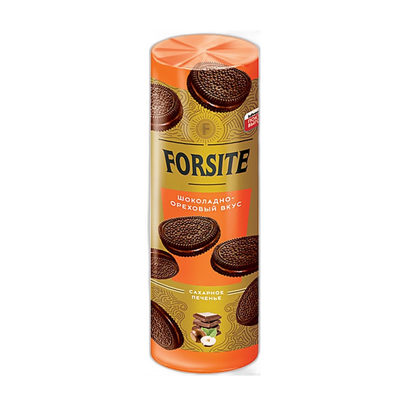 ПЕЧЕНЬЕ FORSITE САХАРНОЕ ШОКОЛАД ОРЕХ 220Г
