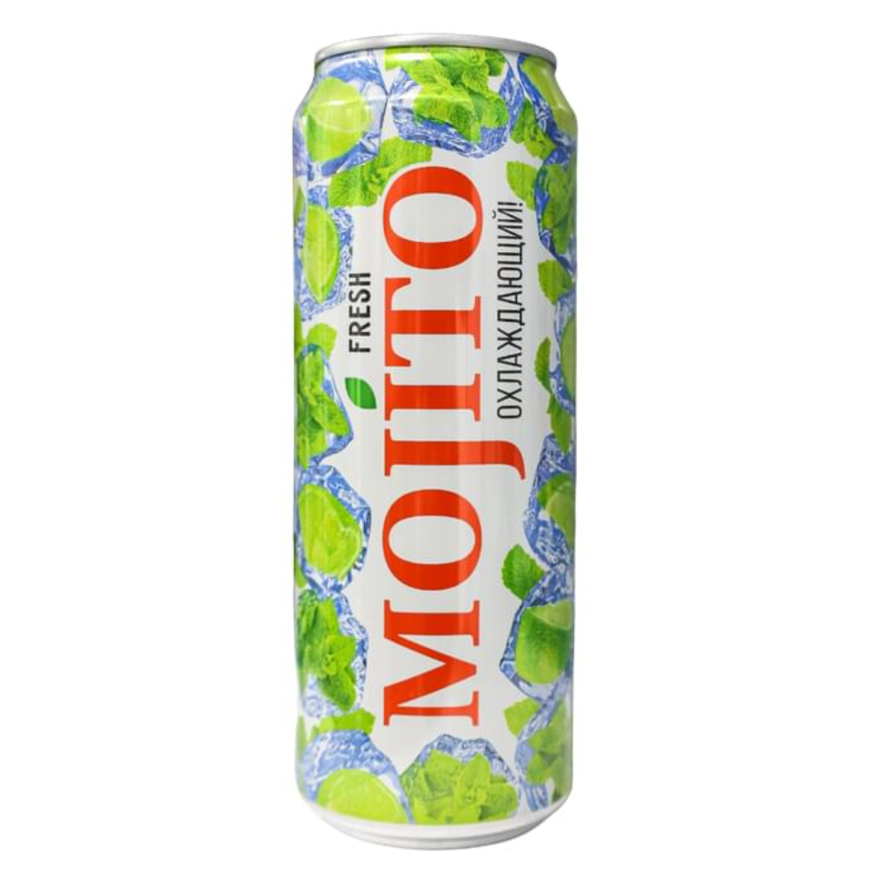 НАПИТОК ГАЗИРОВАННЫЙ MOJITO ЛАЙМ МЯТА 0,45Л Ж/Б
