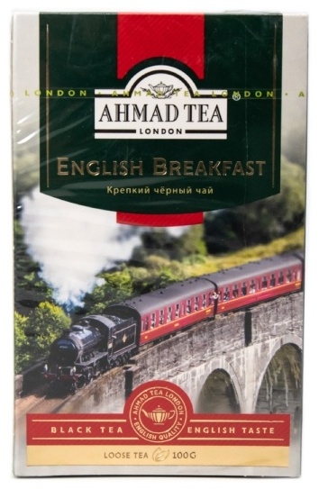 ЧАЙ ЧЕРНЫЙ AHMAD TEA ENGLISH BREAKFAST ЛИСТОВОЙ 100Г
