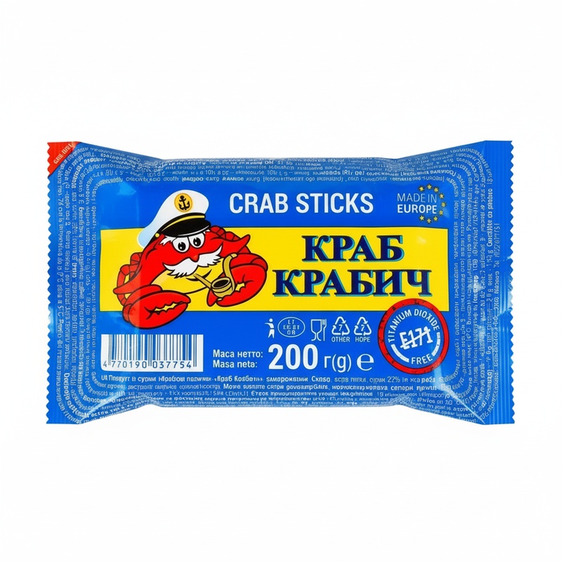 КРАБОВЫЕ ПАЛОЧКИ КРАБ КРАБЫЧ 200Г