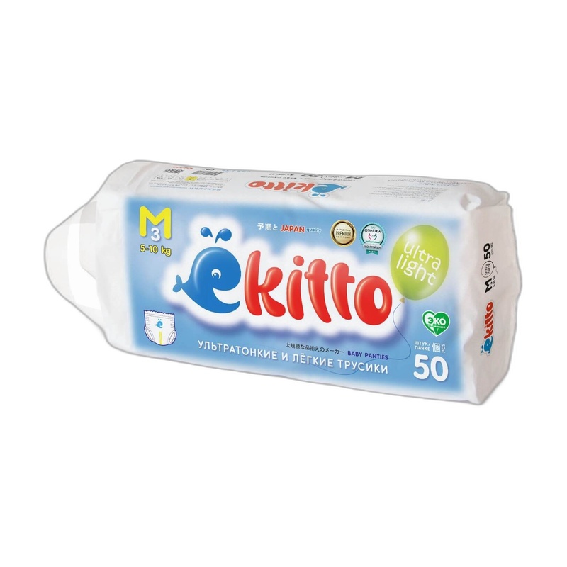 ПОДГУЗНИКИ-ТРУСИКИ EKITTO ULTRA LIGHT M 5-10КГ 50ШТ