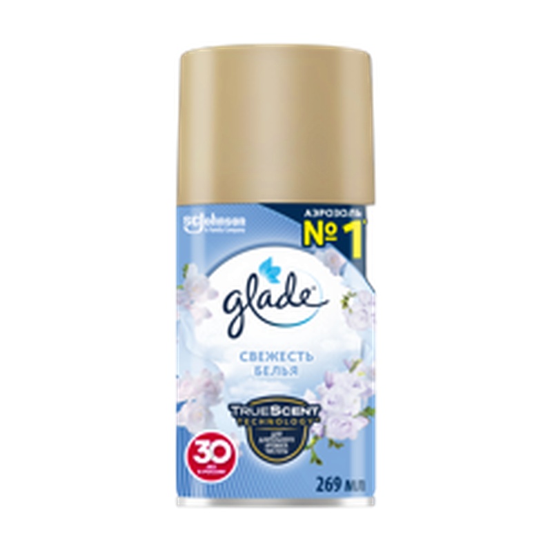 ОСВЕЖИТЕЛЬ ВОЗДУХА GLADE AUTOMATIC СВЕЖЕСТЬ БЕЛЬЯ 269МЛ РЕФИЛ
