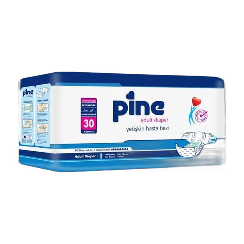 ПОДГУЗНИКИ УРОЛОГИЧЕСКИЕ PINE ADULT EXTRA LARGE 120-170СМ 70+КГ 30ШТ