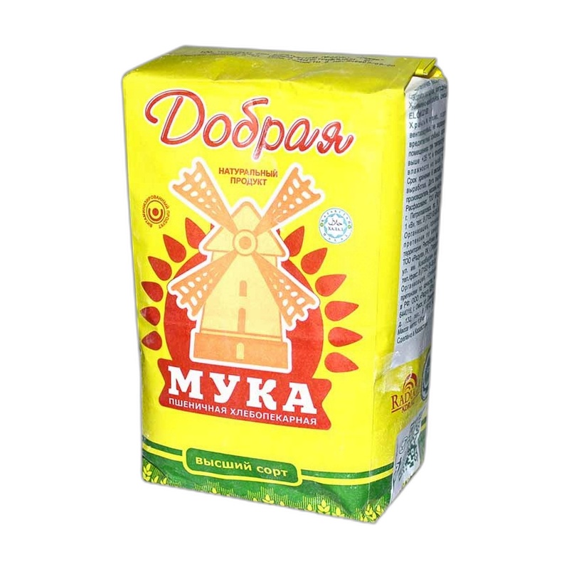 МУКА ПШЕНИЧНАЯ ДОБРАЯ В/С 1,9КГ