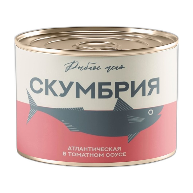 СКУМБРИЯ РЫБНОЕ МЕНЮ АТЛАНТИЧЕСКАЯ В ТОМАТНОМ СОУСЕ 250Г