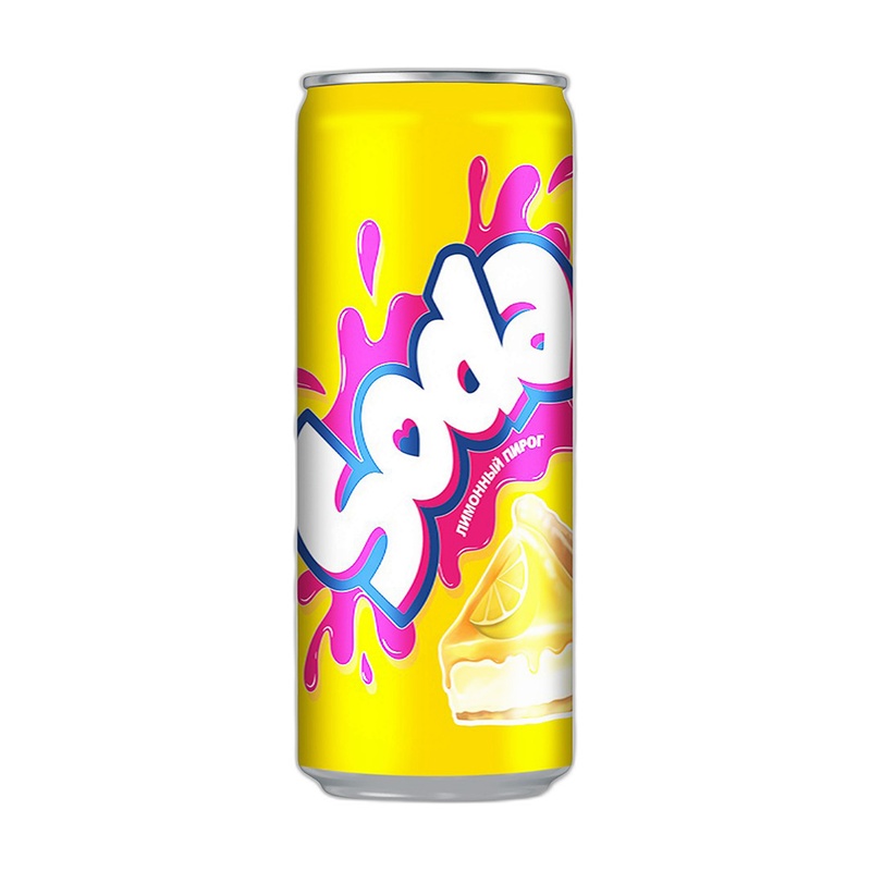 НАПИТОК ГАЗИРОВАННЫЙ DUBL BUBL SODA ЛИМОННЫЙ ПИРОГ 0,33Л Ж/Б