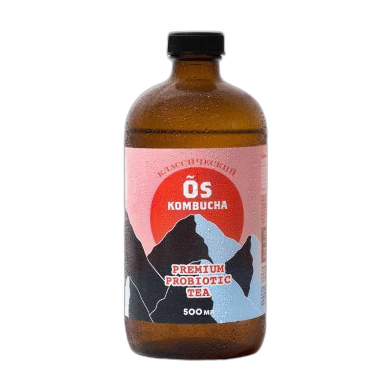 ЧАЙ ХОЛОДНЫЙ ÕS KOMBUCHA КЛАССИЧЕСКИЙ 0,5Л СТ/Б