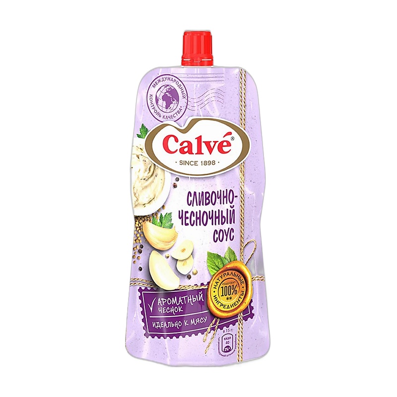 СОУС CALVE СЛИВОЧНО-ЧЕСНОЧНЫЙ 230Г Д/П