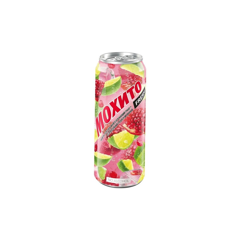 НАПИТОК ГАЗИРОВАННЫЙ MR.DRINKER МОХИТО ГРАНАТ 0,45Л Ж/Б