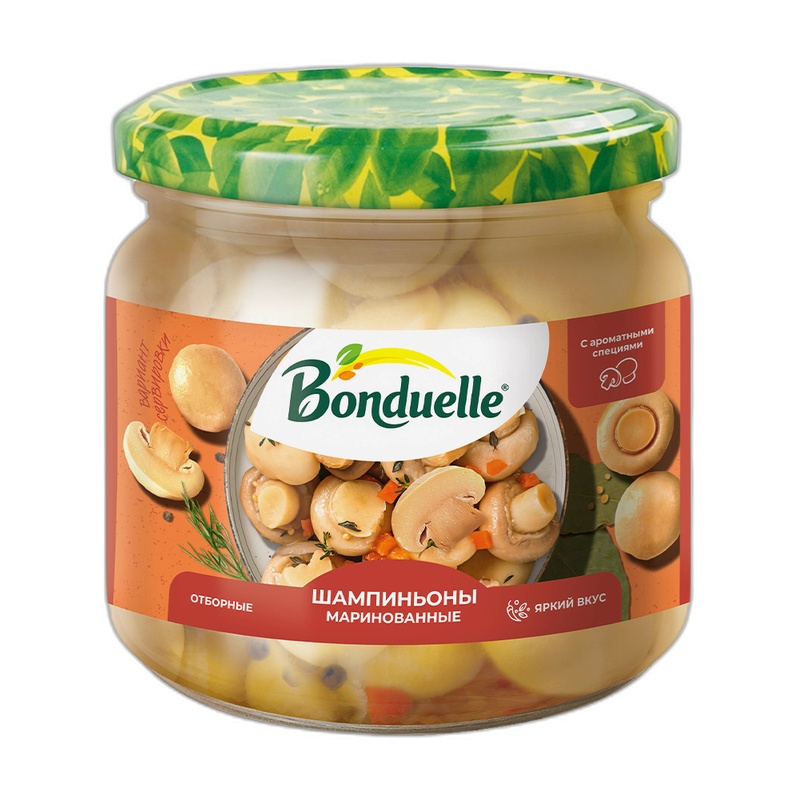 ШАМПИНЬОНЫ BONDUELLE МАРИНОВАННЫЕ 350МЛ
