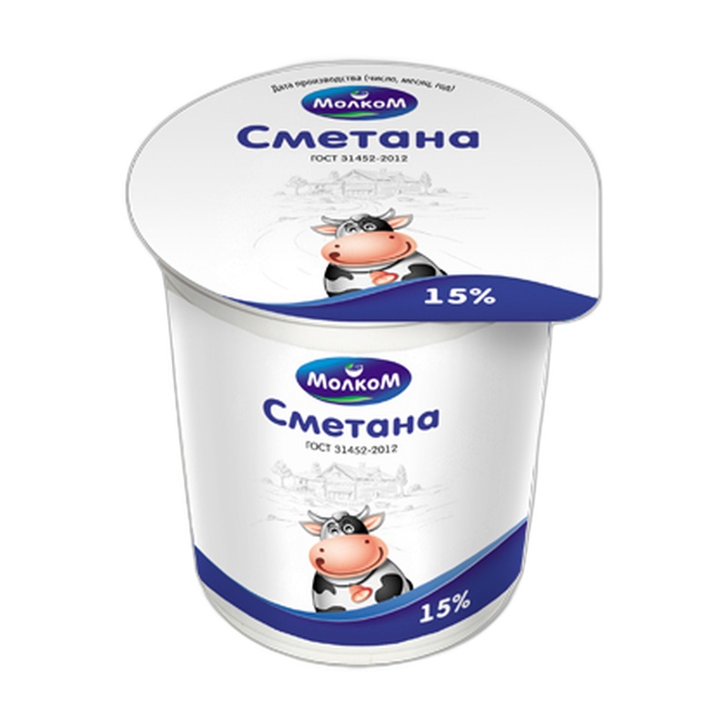 СМЕТАНА МОЛКОМ 15% 360Г