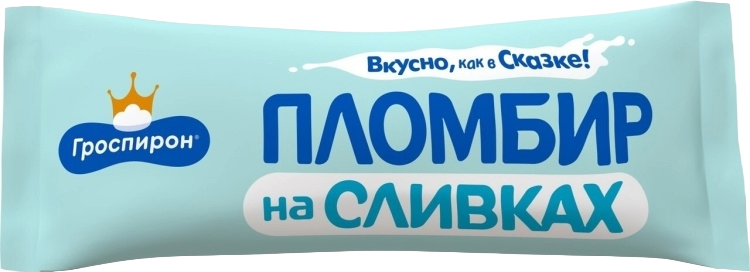 МОРОЖЕНОЕ ПЛОМБИР НА СЛИВКАХ 800Г БРИКЕТ