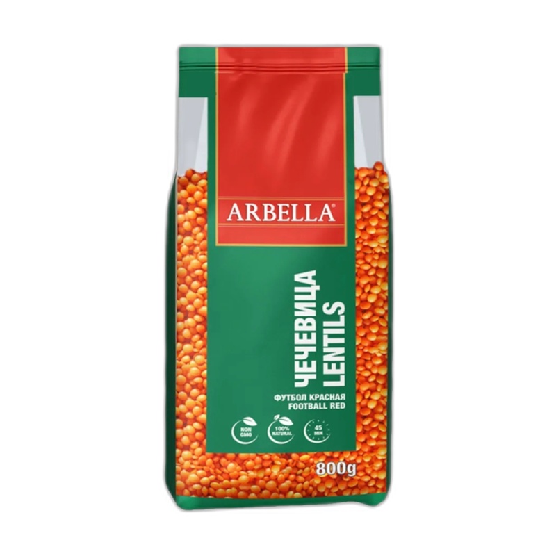 ЧЕЧЕВИЦА ARBELLA КРАСНАЯ КОЛОТАЯ 800Г