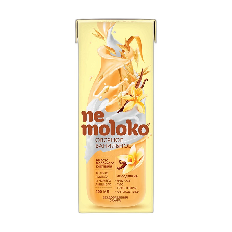 НАПИТОК ОВСЯНЫЙ NEMOLOKO ВАНИЛЬ 200МЛ Т/П