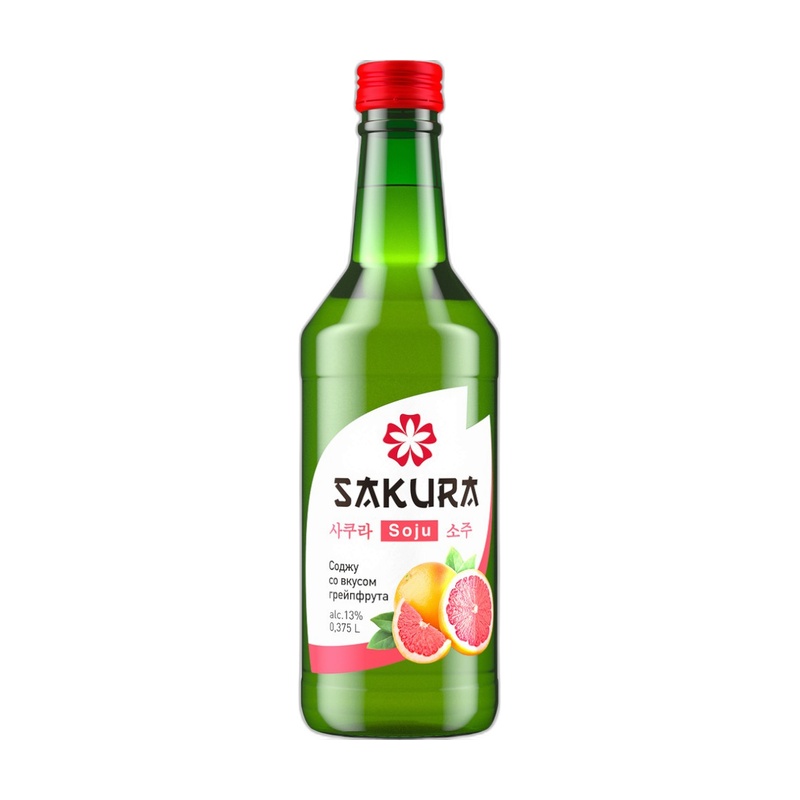 СОДЖУ SAKURA SOJU ГРЕЙПФРУТ 13% 0,375Л