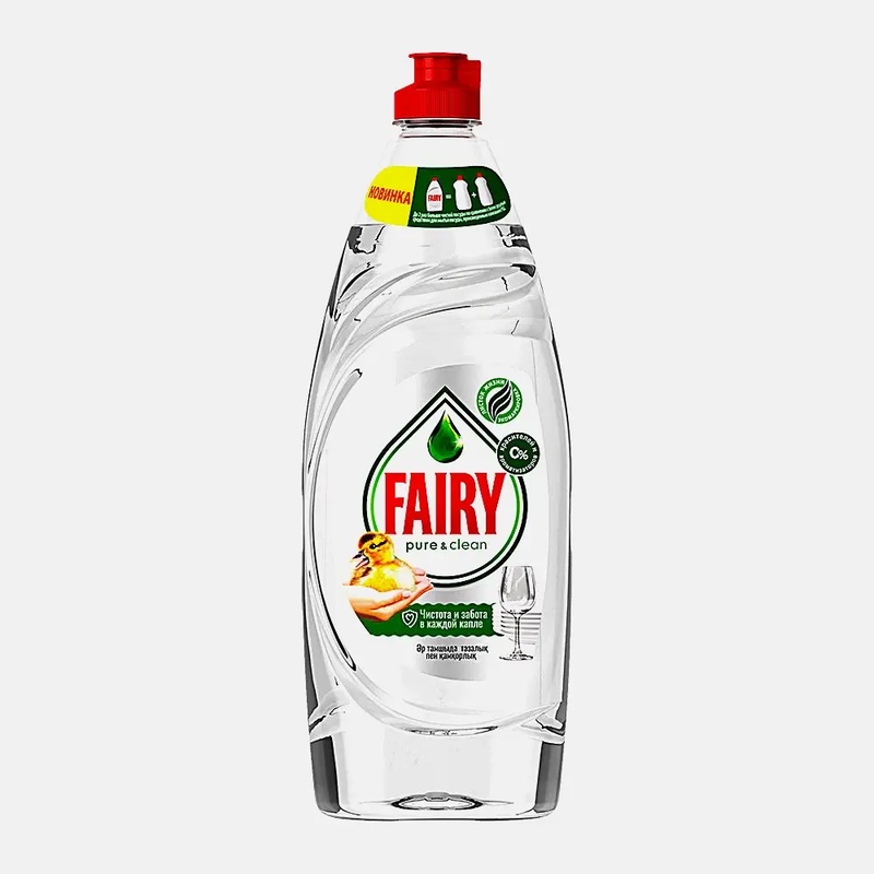 СРЕДСТВО ДЛЯ МЫТЬЯ ПОСУДЫ FAIRY PURE&CLEAN 650МЛ
