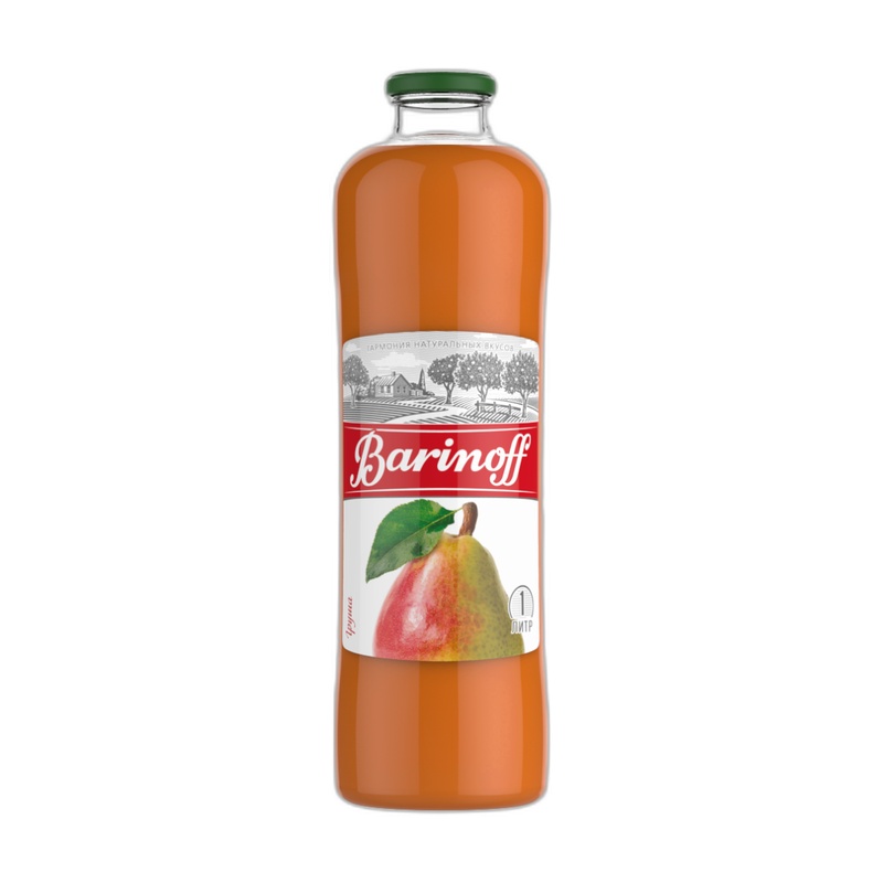 СОК BARINOFF ГРУША С МЯКОТЬЮ 1Л СТ/Б