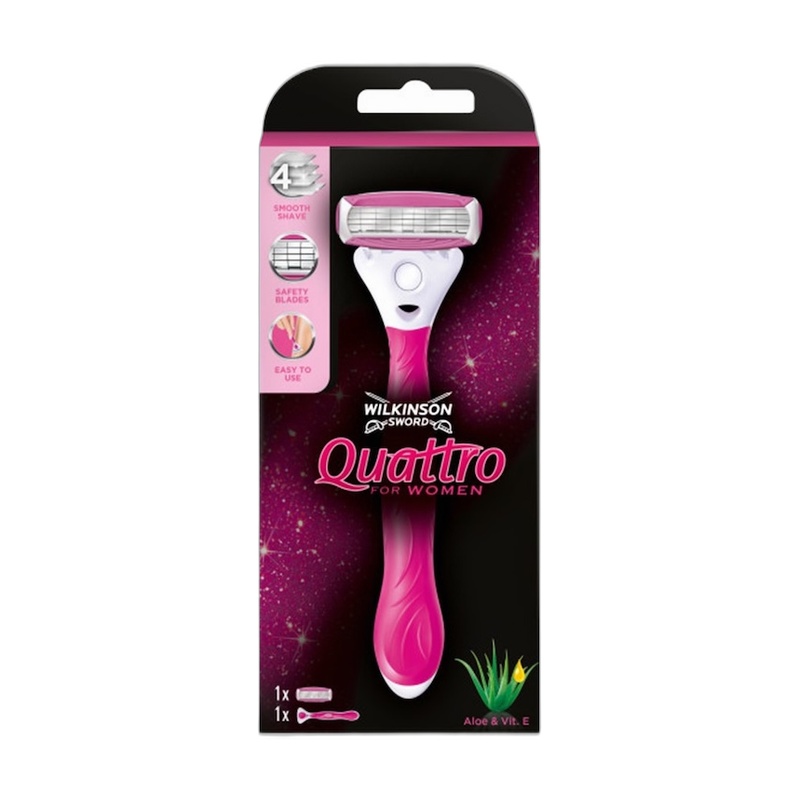 БРИТВА WILKINSON SWORD QUATTRO WOMAN +1 КАРТРИДЖ