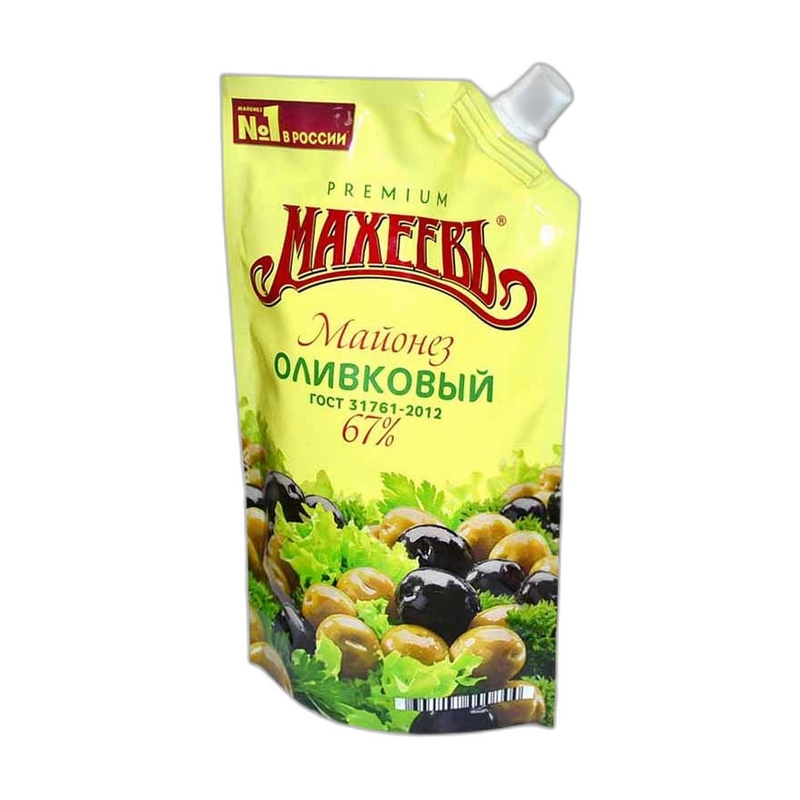 МАЙОНЕЗ МАХЕЕВЪ ОЛИВКОВЫЙ 67 % 190Г Д/П