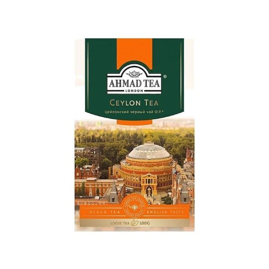 ЧАЙ ЧЕРНЫЙ AHMAD TEA CEYLON ORANGE PEKOE ЛИСТОВОЙ 100Г