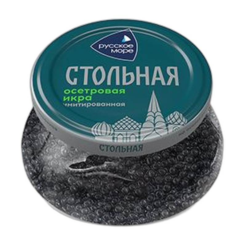 ИКРА ОСЕТРОВАЯ РУССКОЕ МОРЕ СТОЛЬНАЯ ИМИТАЦИЯ 230Г В/У
