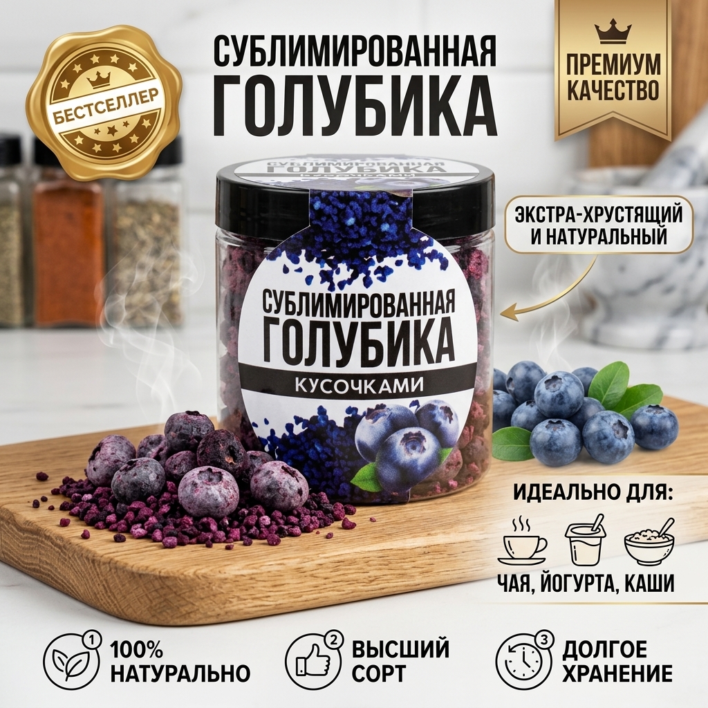 ГОЛУБИКА СУБЛИМИРОВАННАЯ 88 ГР