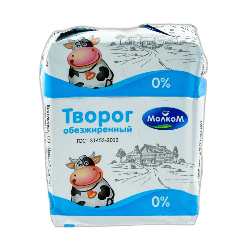 ТВОРОГ МОЛКОМ 0% 250Г М/У