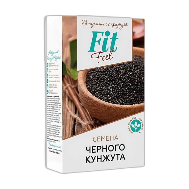 СЕМЕНА ЧЕРНОГО КУНЖУТА FIT PARAD 150Г