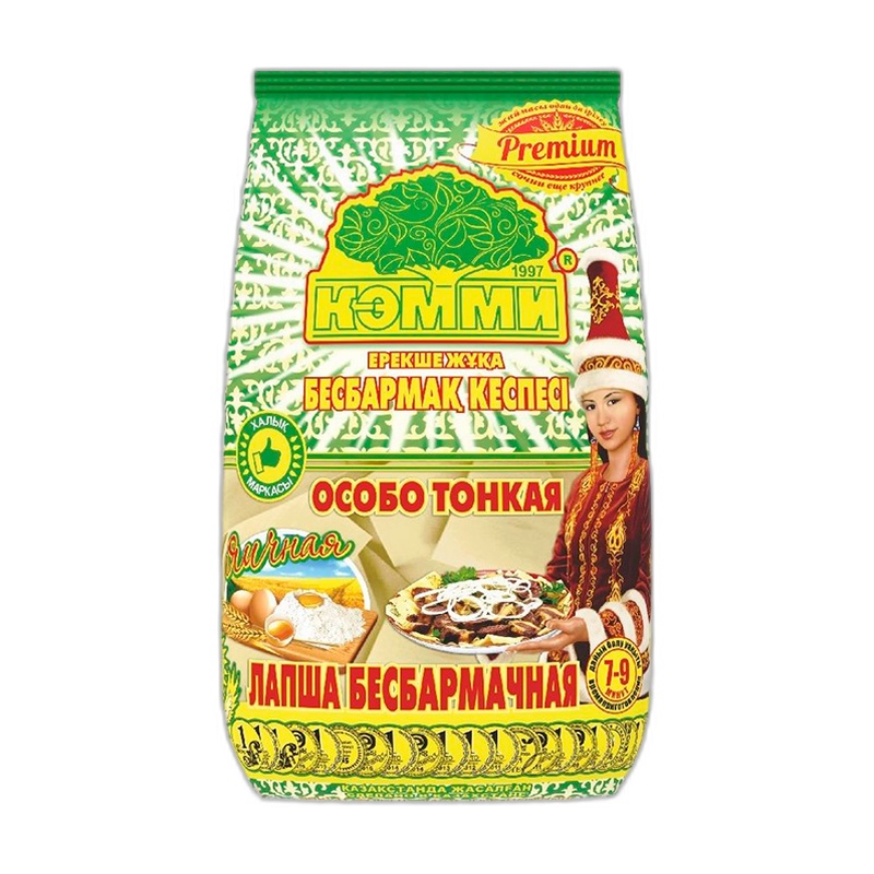 ЛАПША КЭММИ РREMIUM ЯИЧНАЯ БЕСБАРМАЧНАЯ ОСОБО ТОНКАЯ 250Г