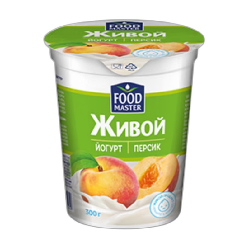ЙОГУРТ ЖИВОЙ ПЕРСИК 1,5% 300Г