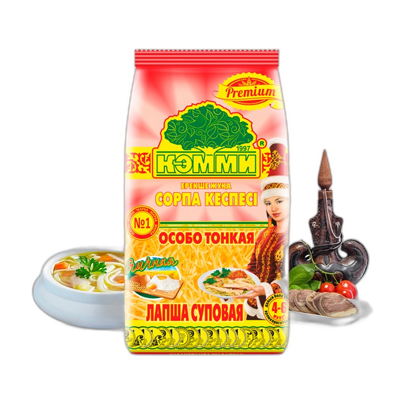 СУП-ЛАПША КЭММИ С КУРИНЫМ БУЛЬОНОМ И ЗЕЛЕНЬЮ 100Г