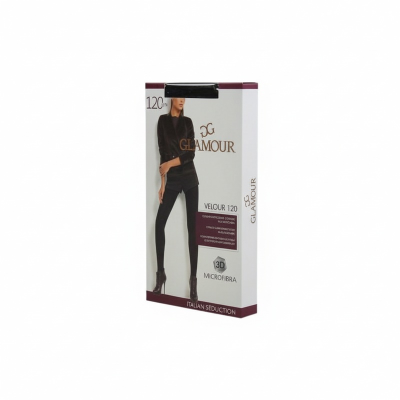 КОЛГОТКИ ЖЕНСКИЕ GLAMOUR VELOUR 120 NERO 5