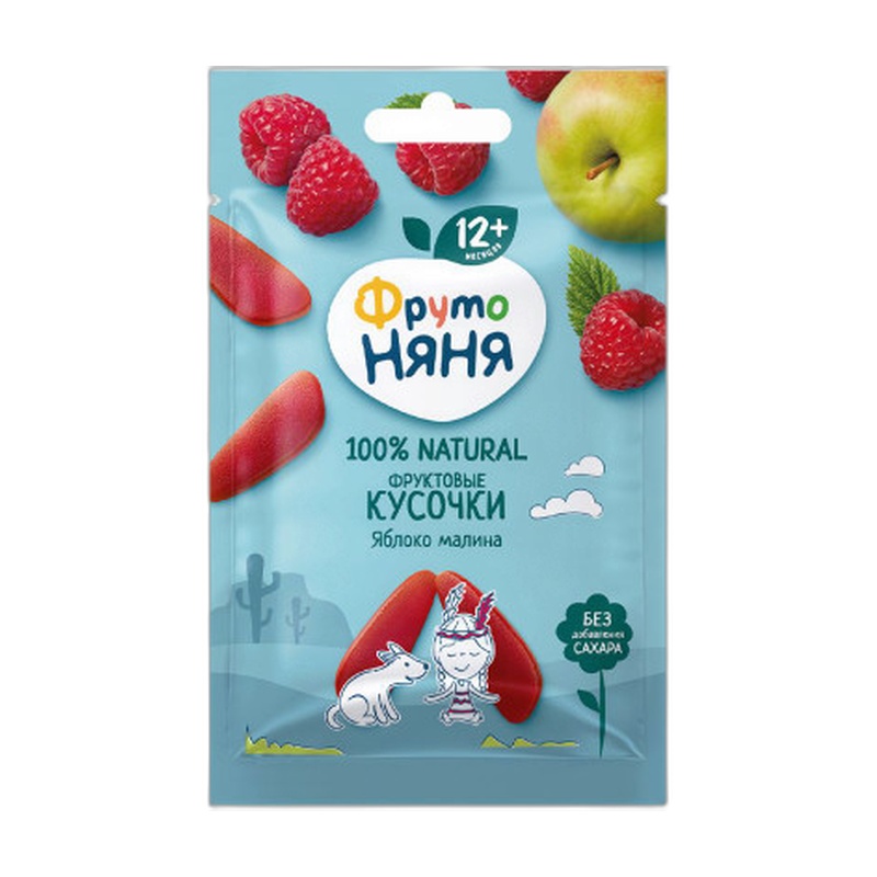 КУСОЧКИ ФРУКТОВЫЕ ФРУТО НЯНЯ ПАЗЛ ЯБЛОКО КЛУБНИКА МАЛИНА СМОРОДИНА 20Г