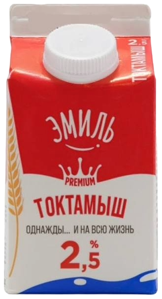 НАПИТОК КИСЛОМОЛОЧНЫЙ ТОКТАМЫШ ЭМИЛЬ 2,5% 450Г П/П