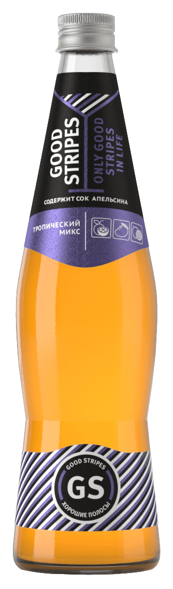 НАПИТОК ГАЗИРОВАННЫЙ GS ТРОПИЧЕСКИЙ МИКС 0,5Л СТ/Б