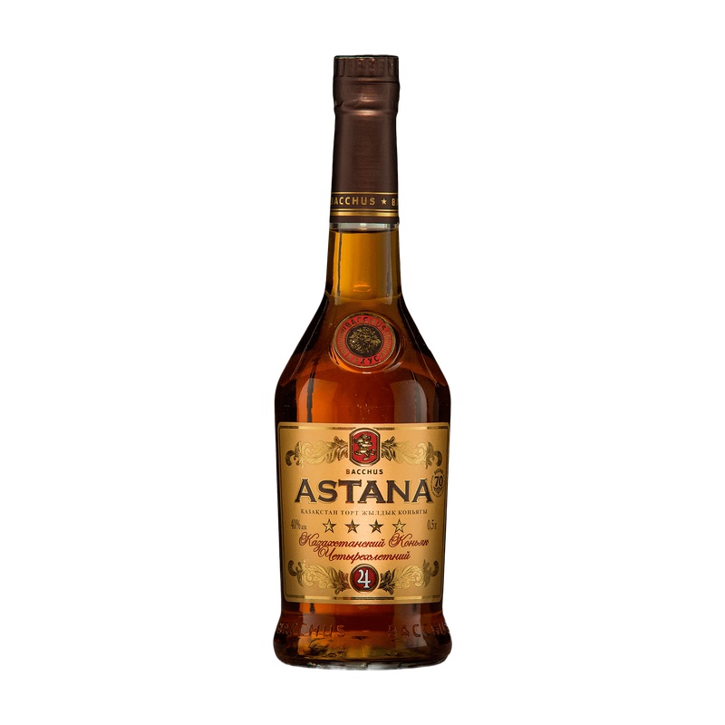 КОНЬЯК БАХУС ASTANA 4 YO 40% 0,5Л
