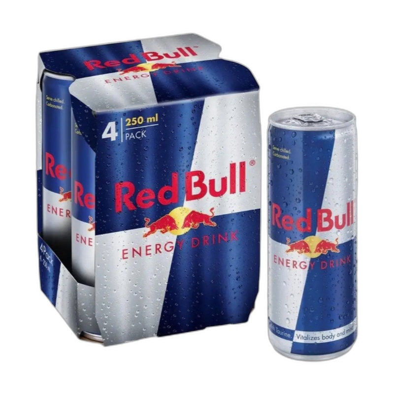 НАПИТОК ЭНЕРГЕТИЧЕСКИЙ RED BULL ED 4Х0,25Л Ж/Б MULTIPACK