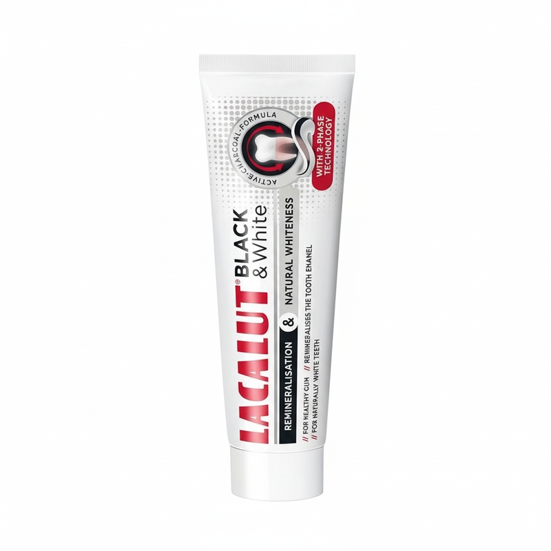 ПАСТА ЗУБНАЯ LACALUT BLACK&WHITE 75МЛ