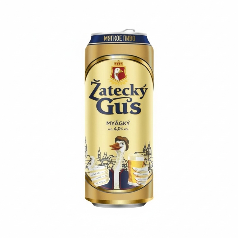 ПИВО ZATECKÝ GUS 7 СВЕТЛОЕ 4% 0,43Л Ж/Б