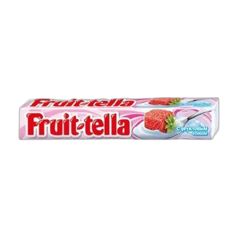 КОНФЕТА ЖЕВАТЕЛЬНАЯ FRUITTELLA КЛУБНИЧНЫЙ ЙОГУРТ 41Г