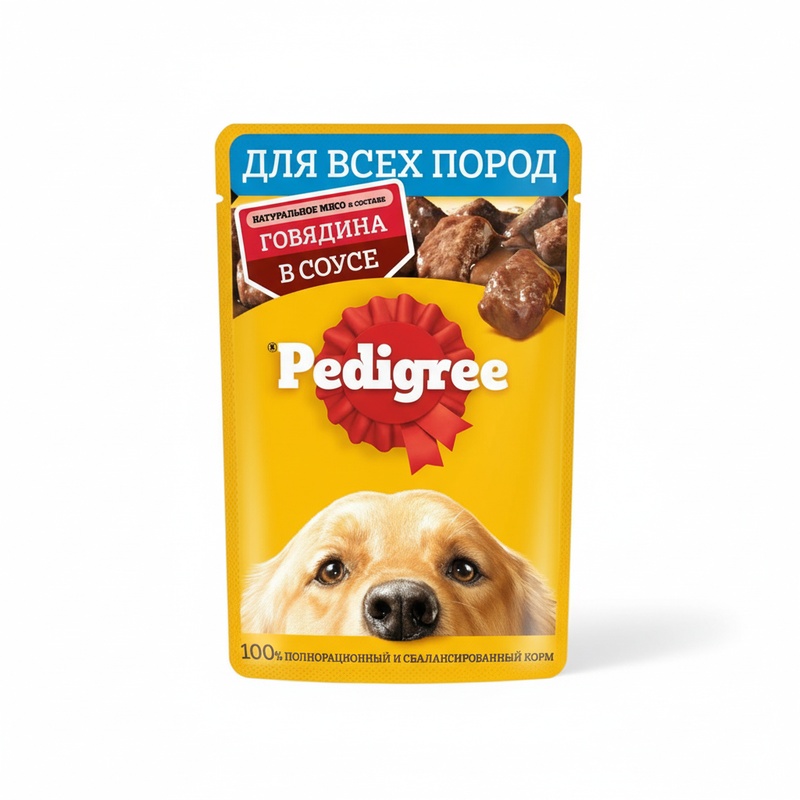 КОРМ ДЛЯ СОБАК PEDIGREE ГОВЯДИНА В СОУСЕ 85Г