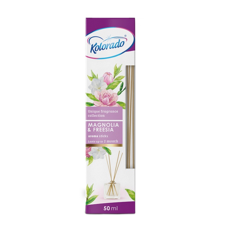 АРОМАДИФФУЗОР KOLORADO AROMA STICKS МАГНОЛИЯ И ФРЕЗИЯ 50МЛ