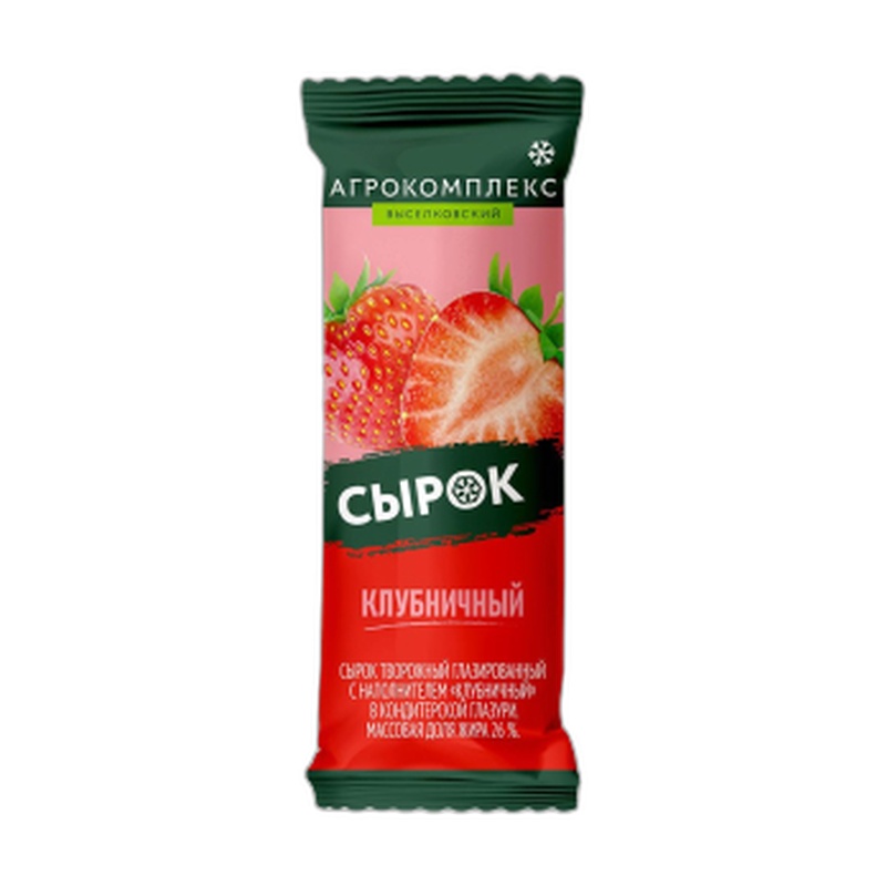 СЫРОК ПЛУТОША ТВОРОЖНЫЙ КЛУБНИКА 40Г