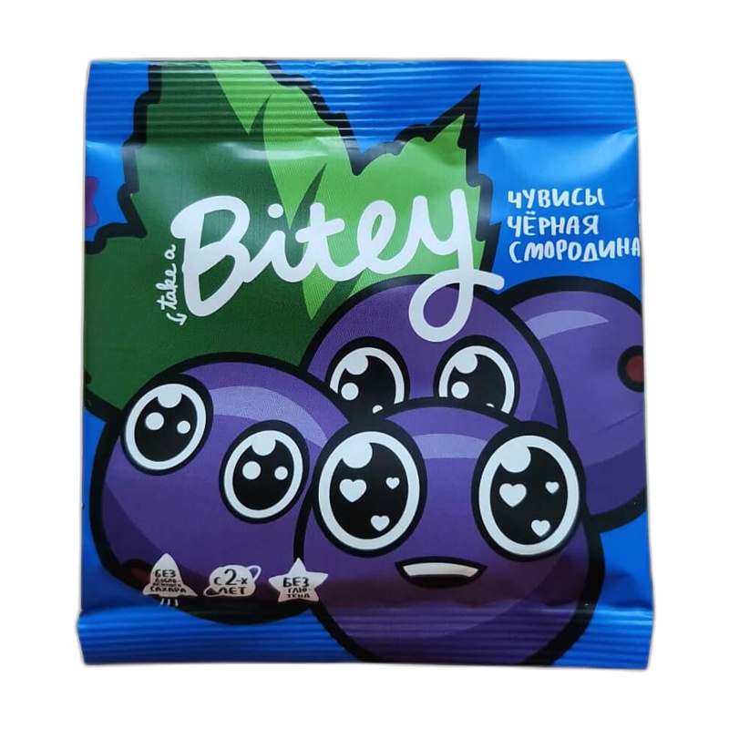 МАРМЕЛАД BITEY ФРУКТОВО-ЯГОДНЫЙ ЧУВИС ЧЕРНАЯ СМОРОДИНА 20Г