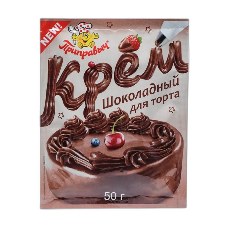 КРЕМ ДЛЯ ТОРТА ПРИПРАВЫЧ ШОКОЛАД 50Г