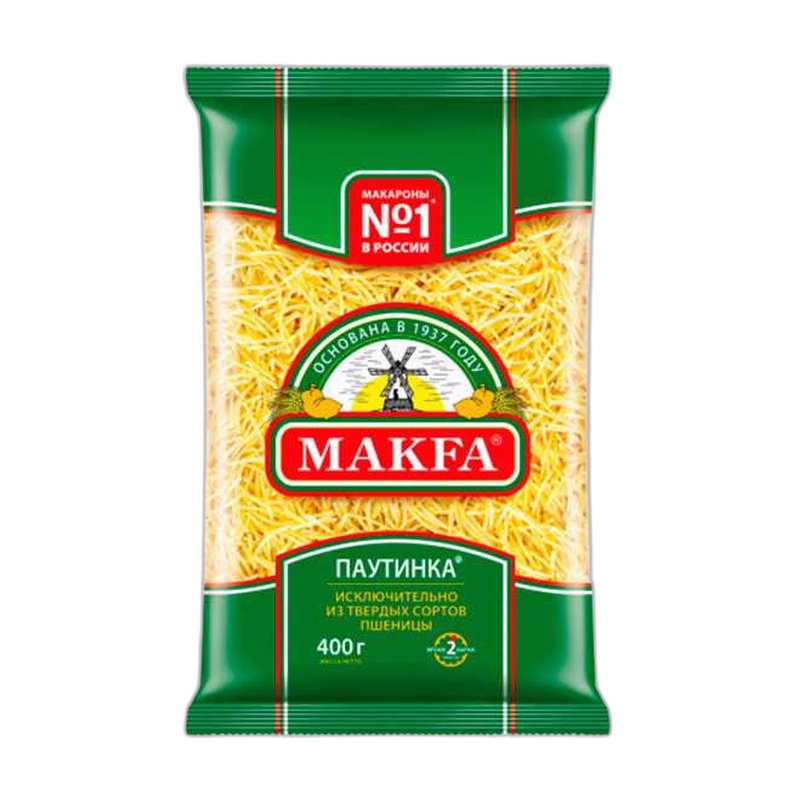 МАКАРОНЫ MAKFA ПАУТИНКА ВЕРМИШЕЛЬ 400Г