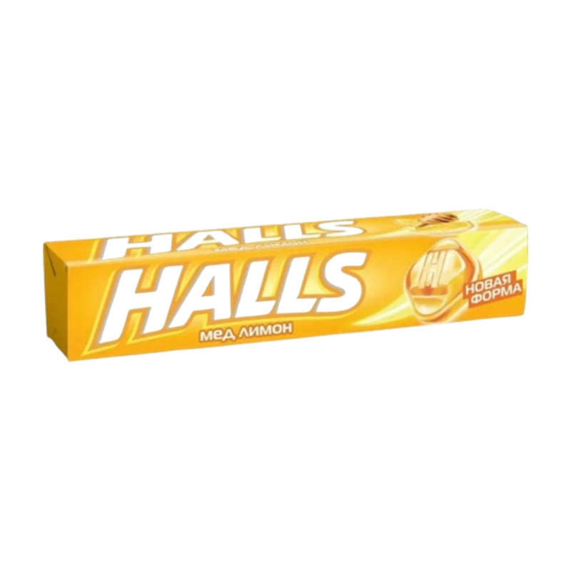 ЛЕДЕНЦЫ HALLS МЕД ЛИМОН 25,2Г