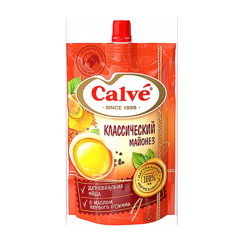 МАЙОНЕЗ CALVE КЛАССИЧЕСКИЙ 50% 200Г Д/П